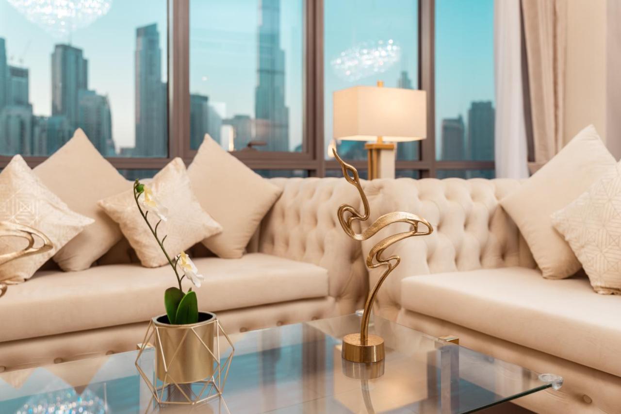 Elite Royal Apartment - Panoramic Full Burj Khalifa, Fountain & Skyline View - Baron Dubai Exteriör bild