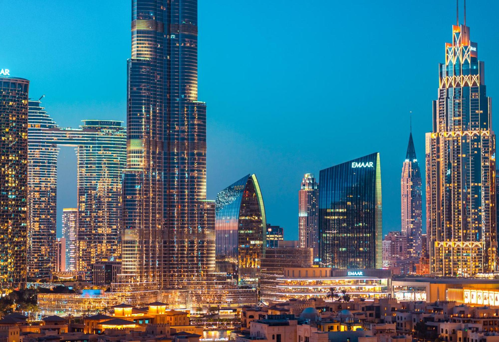 Elite Royal Apartment - Panoramic Full Burj Khalifa, Fountain & Skyline View - Baron Dubai Exteriör bild